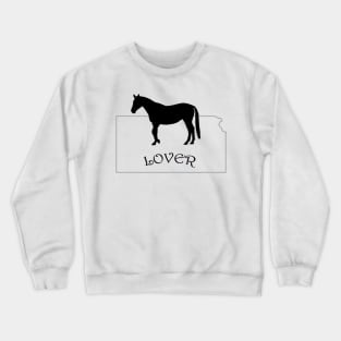 Kansas Horse Lover Gifts Crewneck Sweatshirt